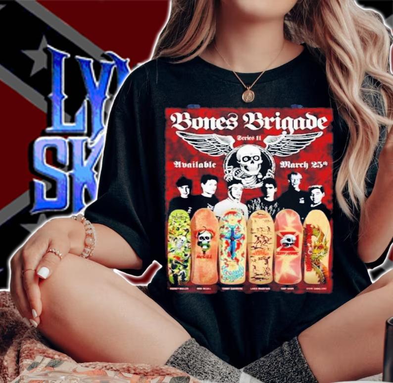 Bones Brigade Skate Team Legends Style Shirt t-shirt woman shirt