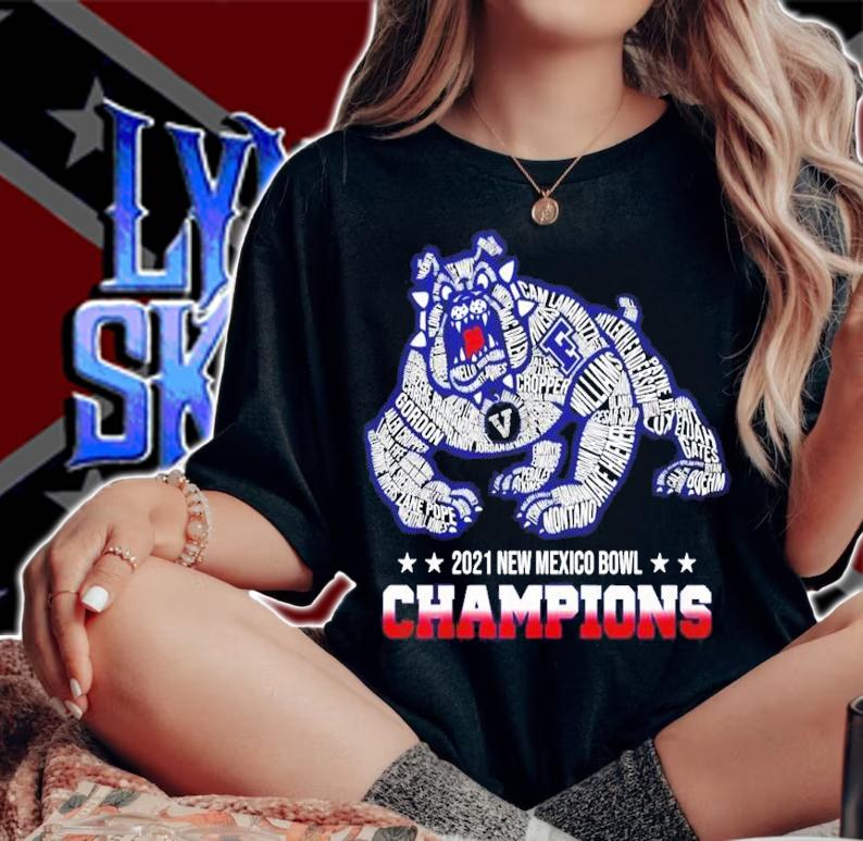 Fresno State Bulldogs Football 2021 New Mexico Bowl Champions Shirt t-shirt woman shirt