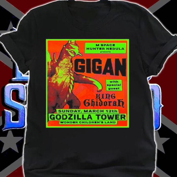 Godzilla Toho Ghost X Ghost Gigan Flyer Shirt t-shirt