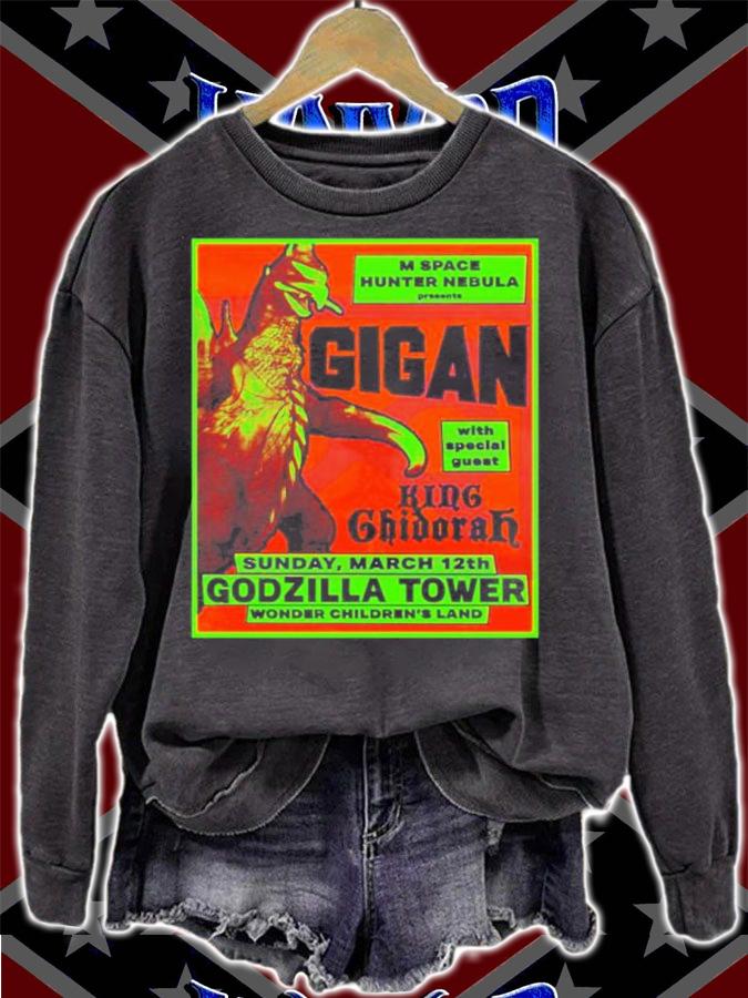 Godzilla Toho Ghost X Ghost Gigan Flyer Shirt t-shirt