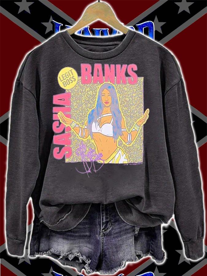 Sasha Banks Legit Boss Homage Shirt t-shirt sweatshirt
