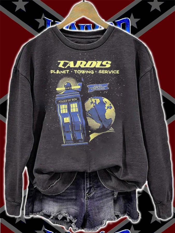 Tardis Planet Towing Service Shirt t-shirt sweatshirt