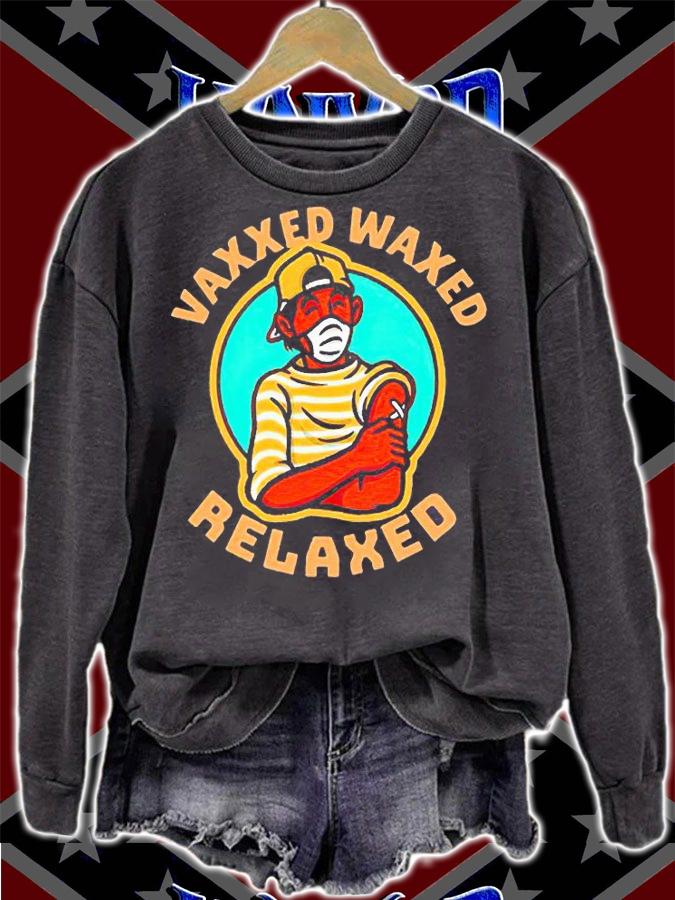 Vaxxed Waxed Relaxed ready for summer 2021 T-shirt t-shirt