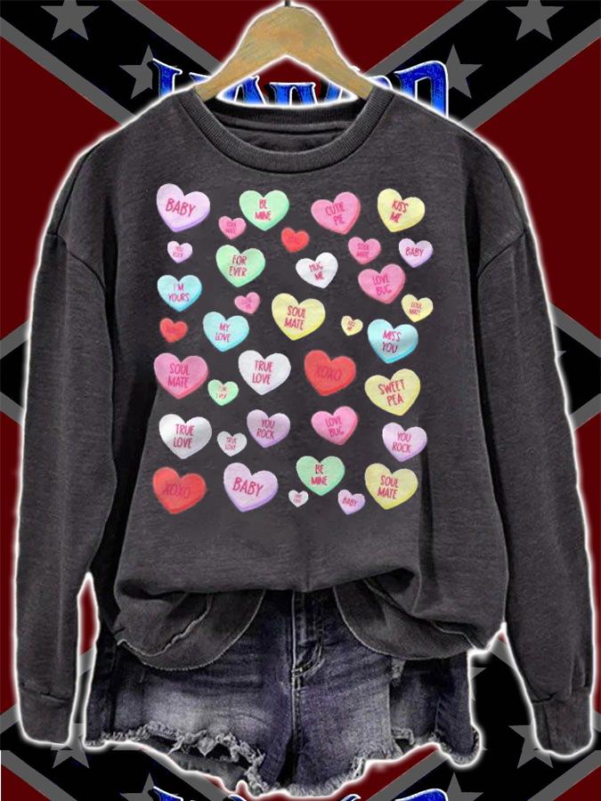 Candy Heart Love Valentines Day Shirt Cute Valentines Day shirt t-shirt sweatshirt