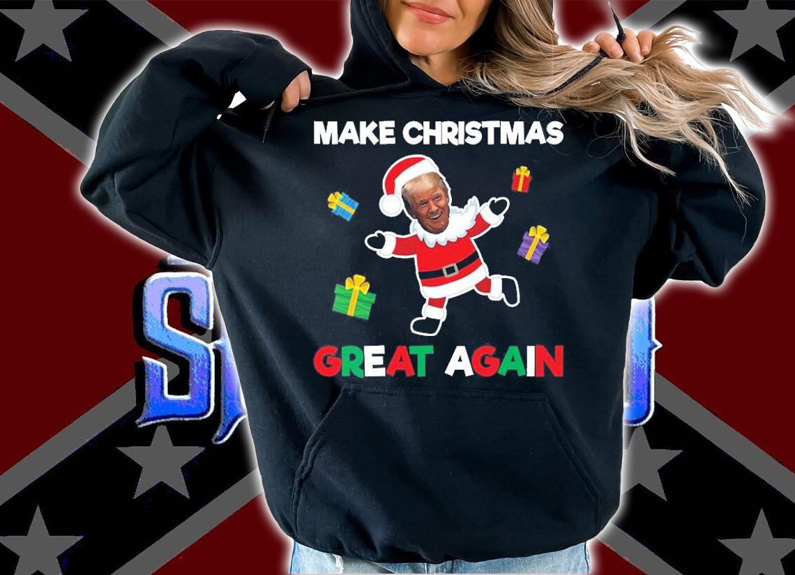 Christmas Great Xmas Donald Trump Santa Design T-Shirt t-shirt