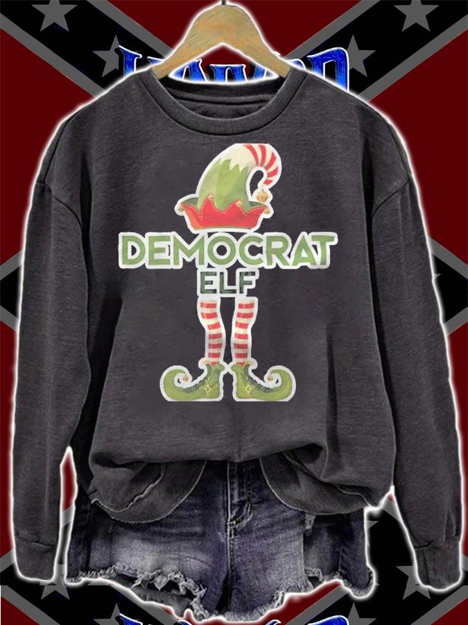 Democrat Elf Matching Family Christmas T-Shirt t-shirt