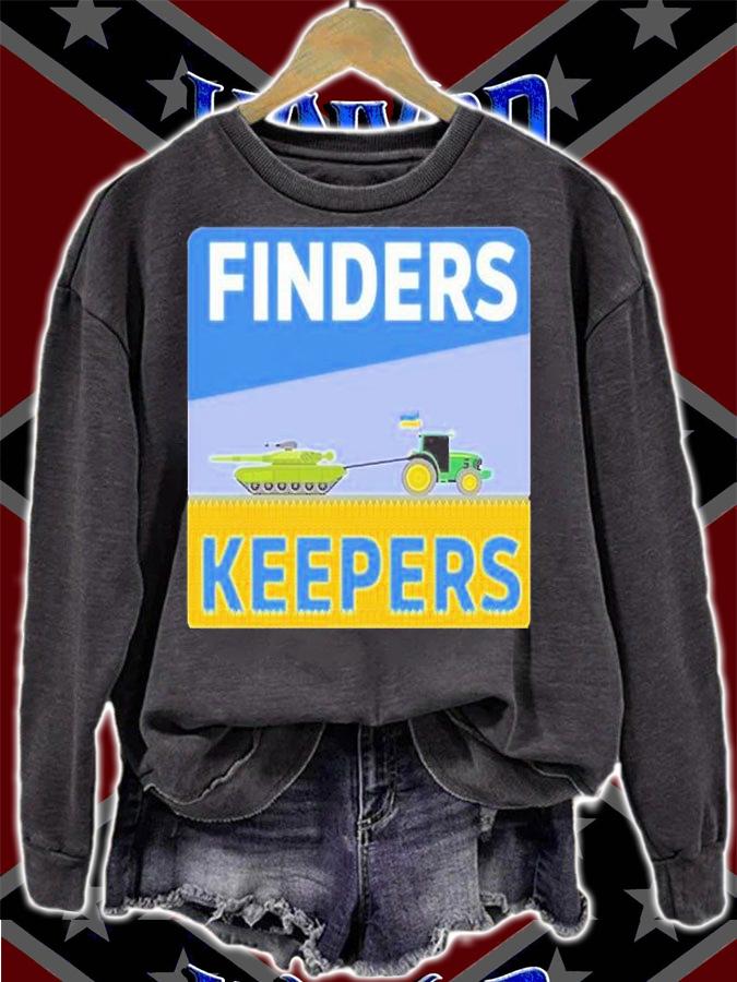 Finders Keepers Ukrainian Farmers Stealing Putins Tanks T-Shirt t-shirt sweatshirt