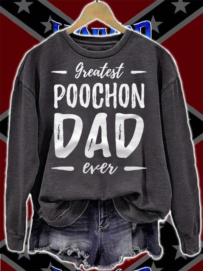 Greatest Poochon Dad Funny Dog Dad Gift shirt t-shirt