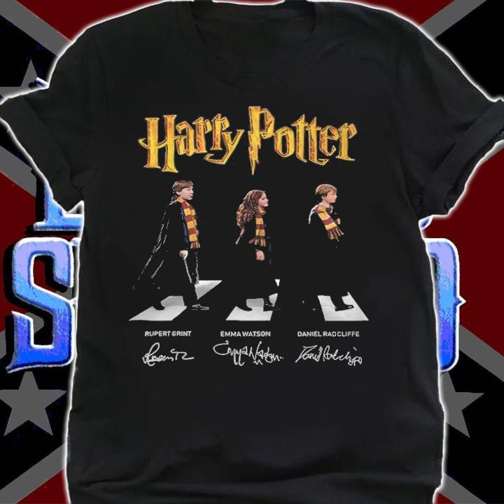 Harry Potter Abbey Road signatures shirt t-shirt shirt