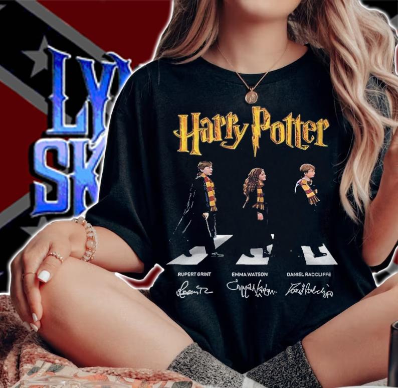 Harry Potter Abbey Road signatures shirt t-shirt woman shirt