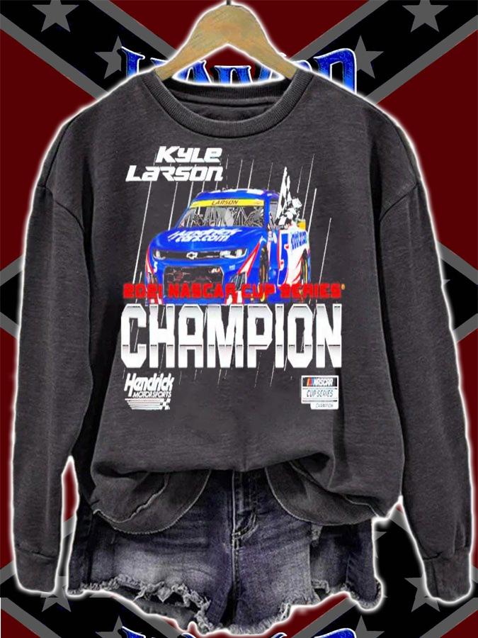 Kyle Larson Hendrick Motorsports Team Collection Youth 2021 NASCAR Cup Series Champion Vintage Shirt t-shirt sweatshirt