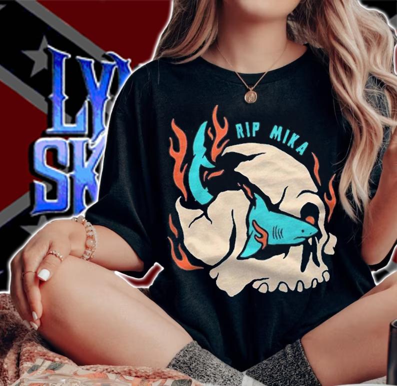 Mika Rip Shark and Skull T-shirt t-shirt woman shirt