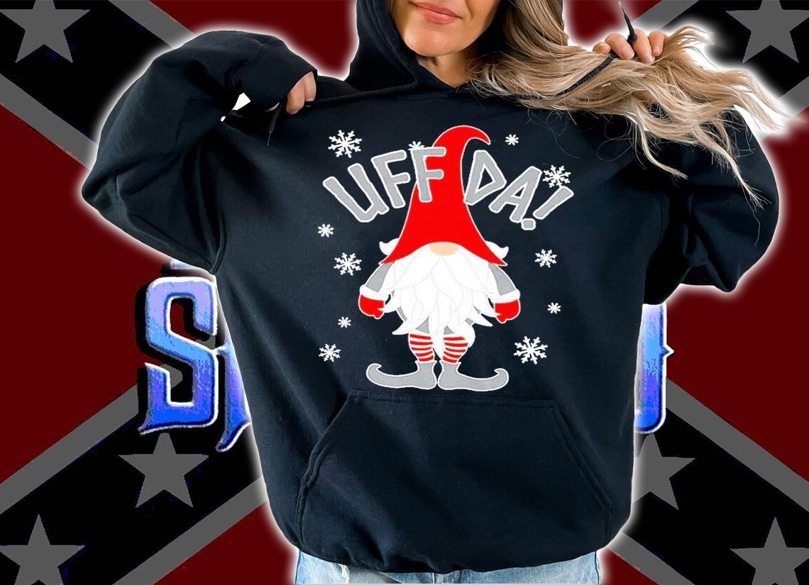 Uff Da Danish Gnome Nordic Christmas T-Shirt t-shirt