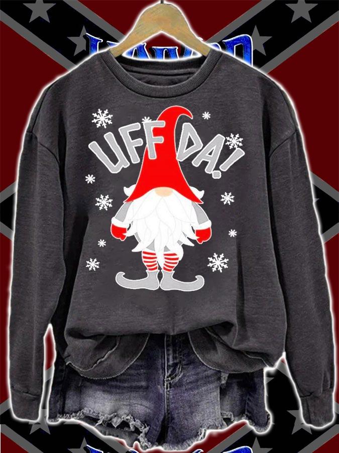 Uff Da Danish Gnome Nordic Christmas T-Shirt t-shirt