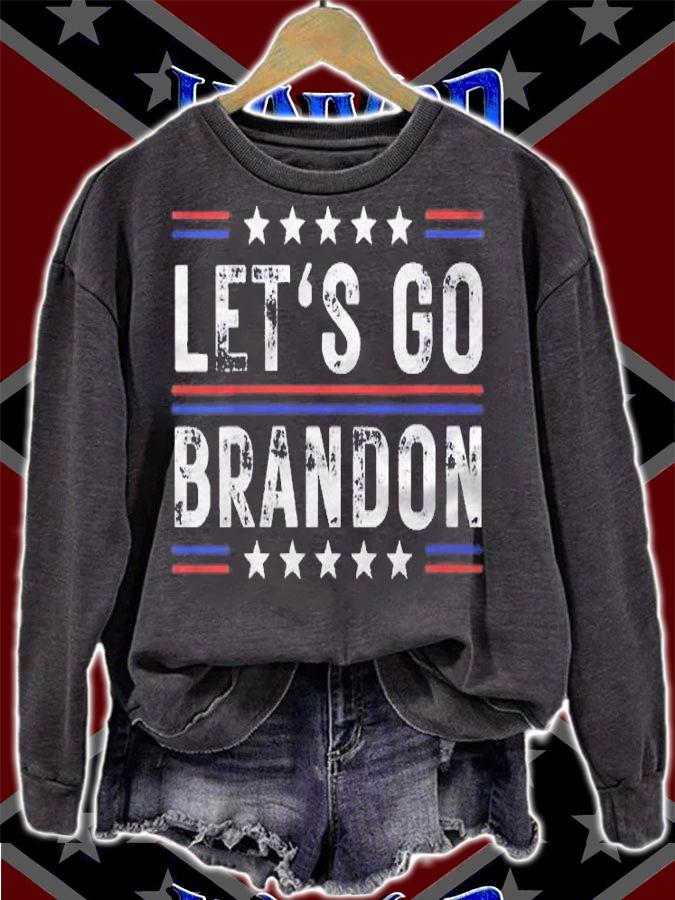 Womens Lets Go Brandon Tee Funny Trendy Sarcastic Lets Go Brandon Shirt t-shirt sweatshirt