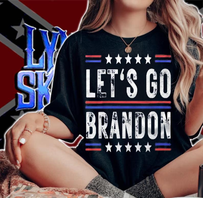 Womens Lets Go Brandon Tee Funny Trendy Sarcastic Lets Go Brandon Shirt t-shirt woman shirt