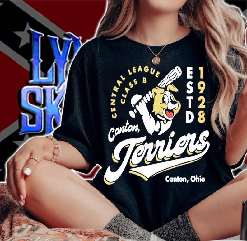 Canton Terriers Ohio Central League Class B Baseball Estd 1928 Shirt t-shirt woman shirt