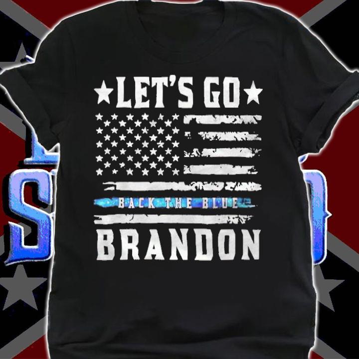 Let's go back the blue Brandon American flag 2021 T-shirt t-shirt