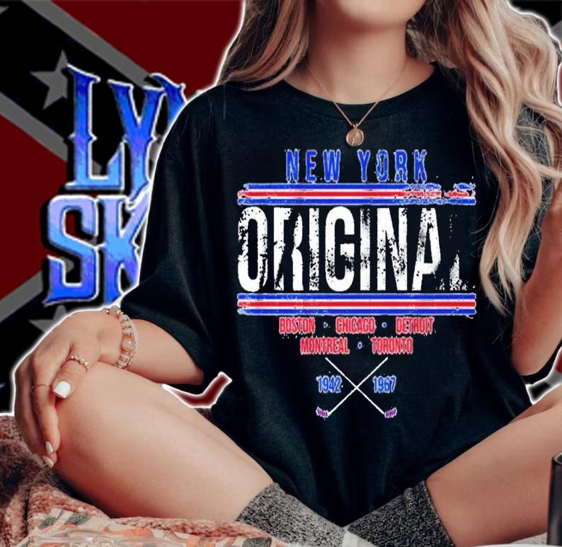 New York Original Hockey Boston Chicago Detroit Montreal Toronto 1942-1967 Shirt t-shirt woman shirt