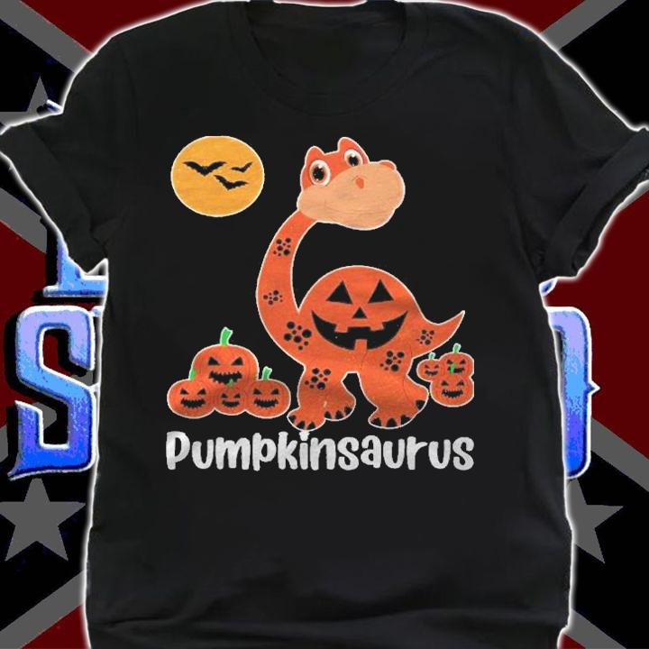 Pumpkinsaurus Funny Halloween Dinosaur With Pumpkin Shirt t-shirt