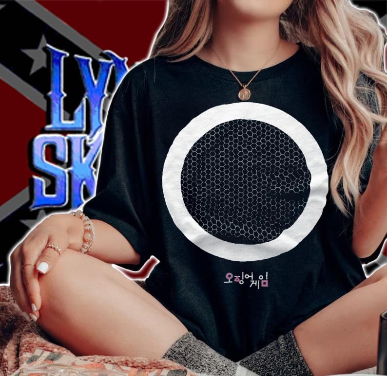 Squid Game circle logo T-shirt t-shirt woman shirt