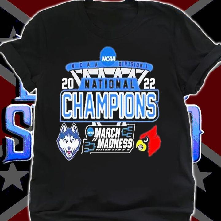 UConn Huskies Vs Louisville NCAA Division I March Madness The Road To National Champions 2022 T-Shirt t-shirt shirt