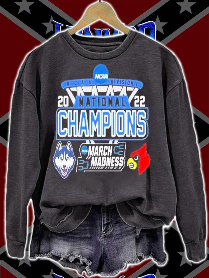 UConn Huskies Vs Louisville NCAA Division I March Madness The Road To National Champions 2022 T-Shirt t-shirt sweatshirt