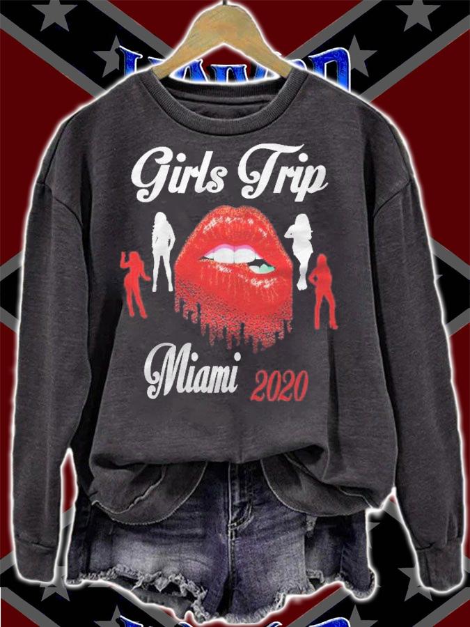 Womens Girls Trip 2020 Miami Florida Vacation Shirt t-shirt sweatshirt