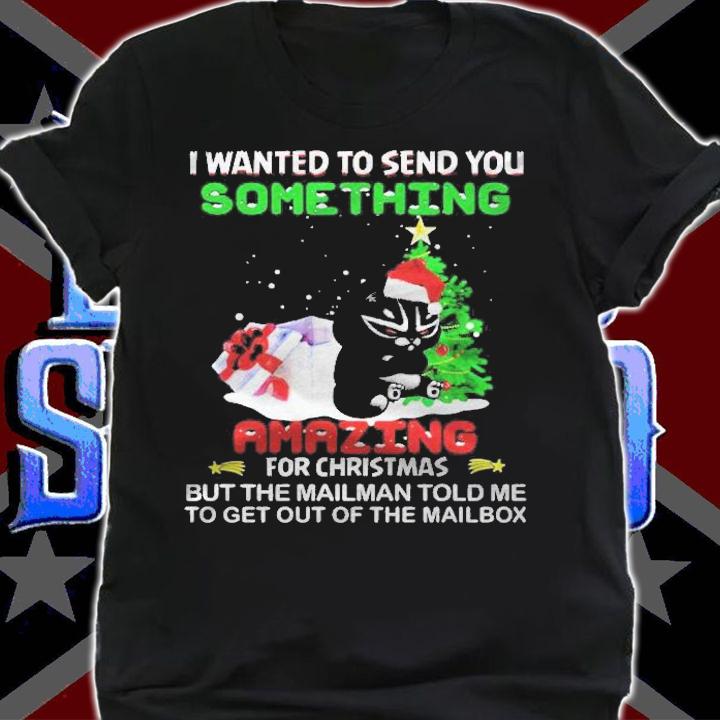 Cat I Wanted To Send You Something Amazing For Christmas Shirt t-shirt shirt