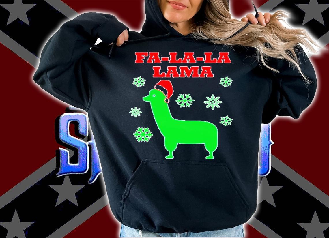 Cute Llama Christmas Fa-La-La Lama T-Shirt t-shirt hoodie