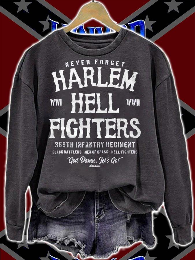 Harlem Hellfighters Vintage Black History Soldiers Wwi Wwii Raglan Baseball Shirt t-shirt sweatshirt