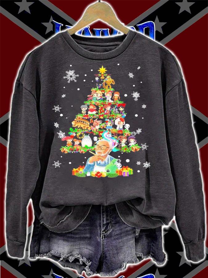 Studio Ghibli Miyazaki Hayao Christmas Tree Shirt t-shirt