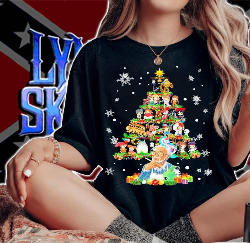 Studio Ghibli Miyazaki Hayao Christmas Tree Shirt t-shirt