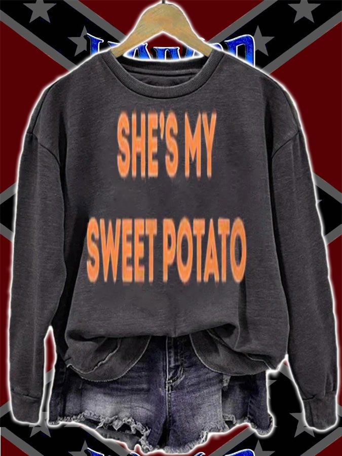 Cute Matching Couples Outfit Shes My Sweet Potato I Yam Set Shirt t-shirt sweatshirt