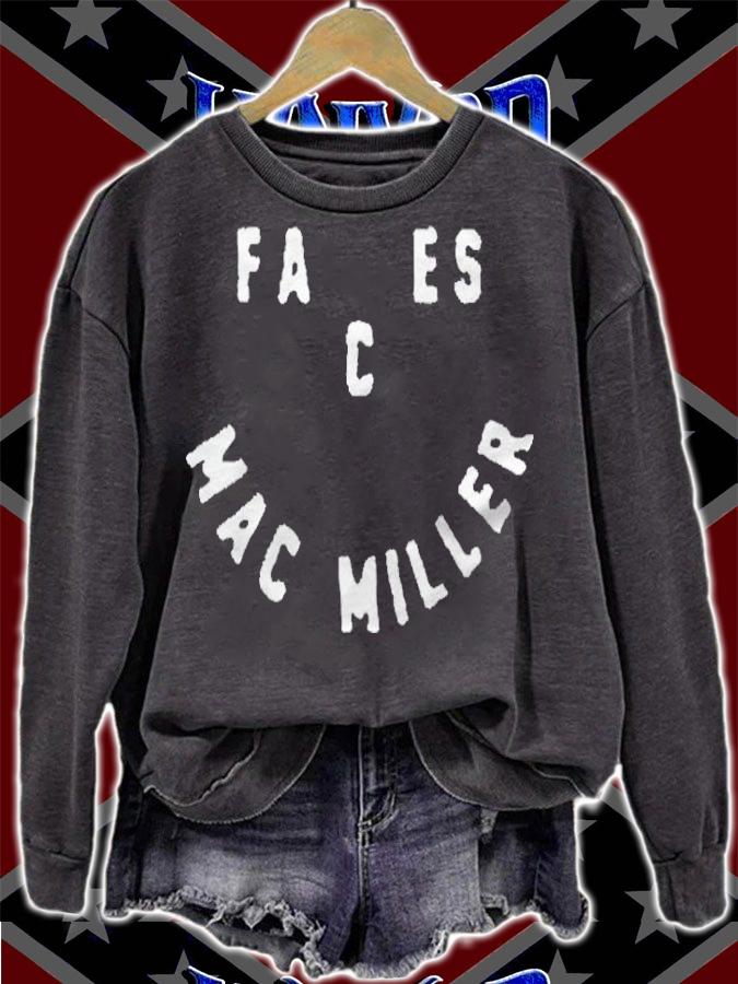 Faces smile Mac Miller T-shirt t-shirt