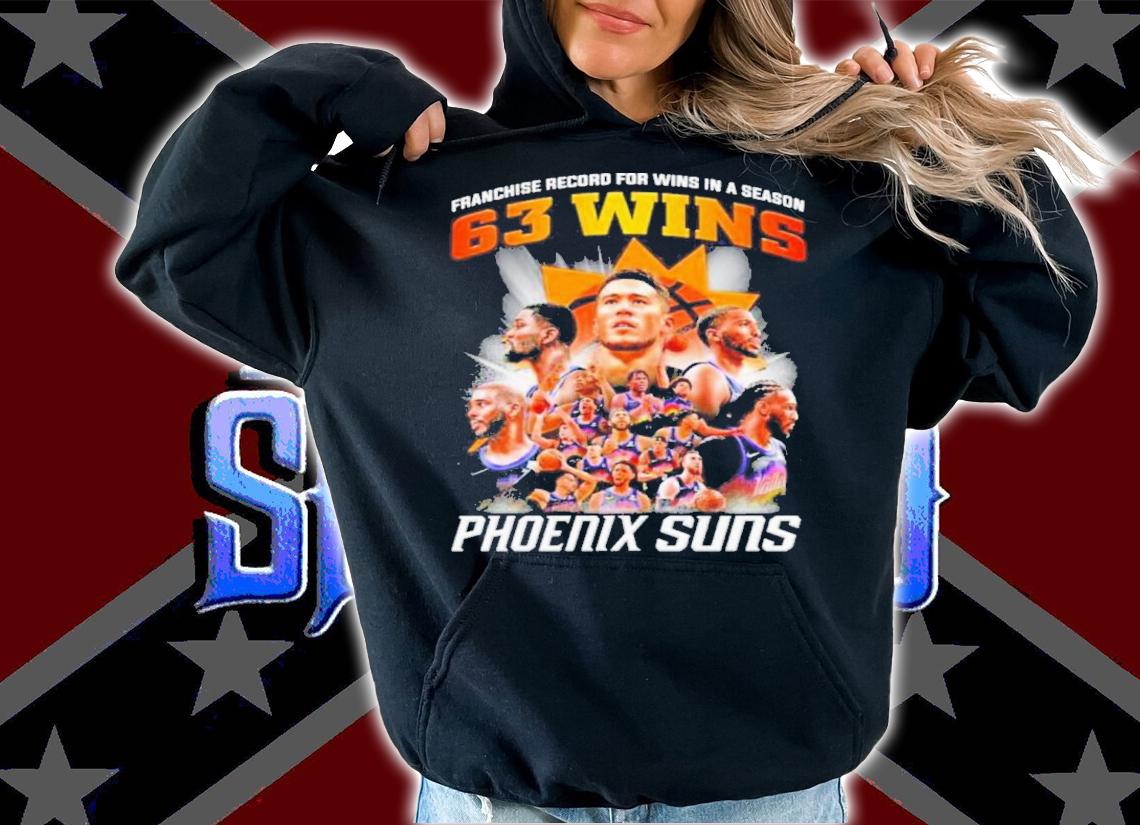 Phoenix Suns Franchise Record For Wins In A Season 63 Wins Shirt t-shirt hoodie