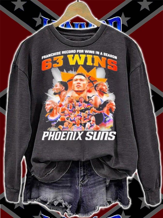 Phoenix Suns Franchise Record For Wins In A Season 63 Wins Shirt t-shirt sweatshirt
