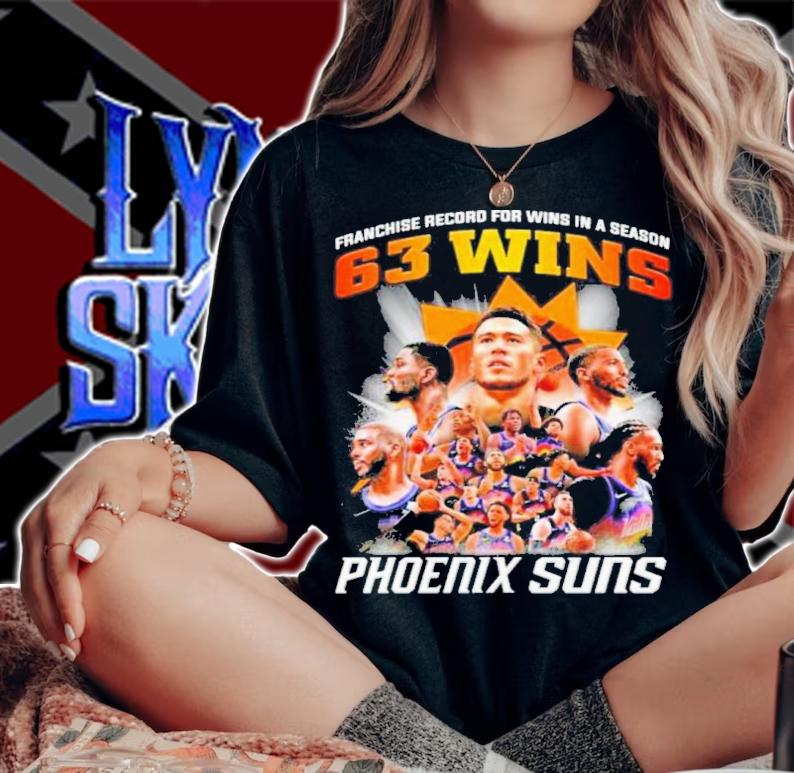 Phoenix Suns Franchise Record For Wins In A Season 63 Wins Shirt t-shirt woman shirt