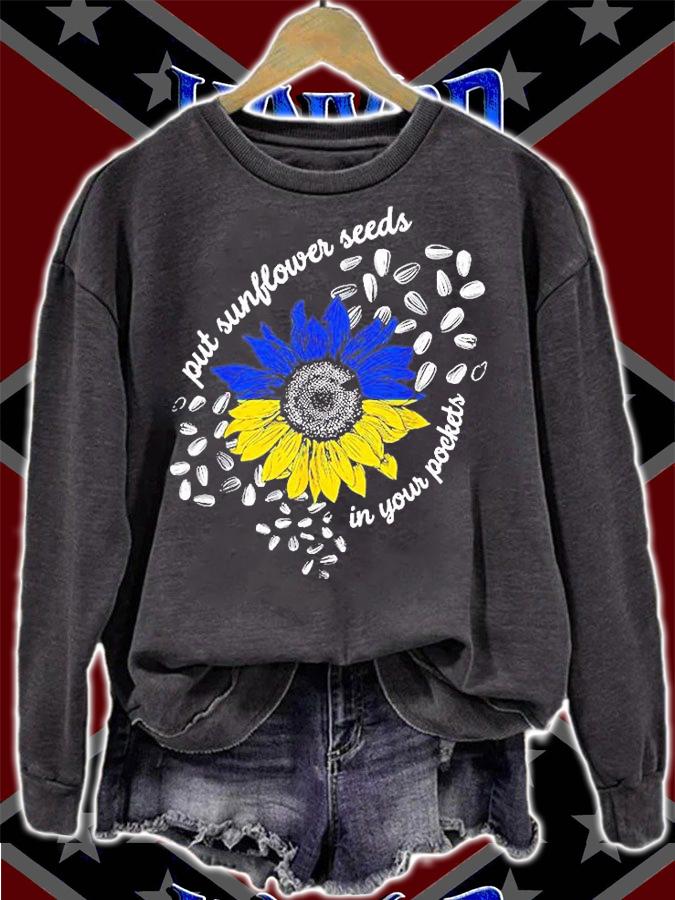 Put Sunflower Seeds In Your Pockets Ukraine T-Shirt t-shirt