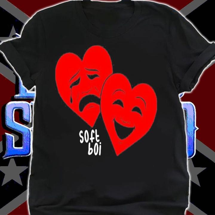 Soft Boi Drama Hearts Funny T-Shirt t-shirt