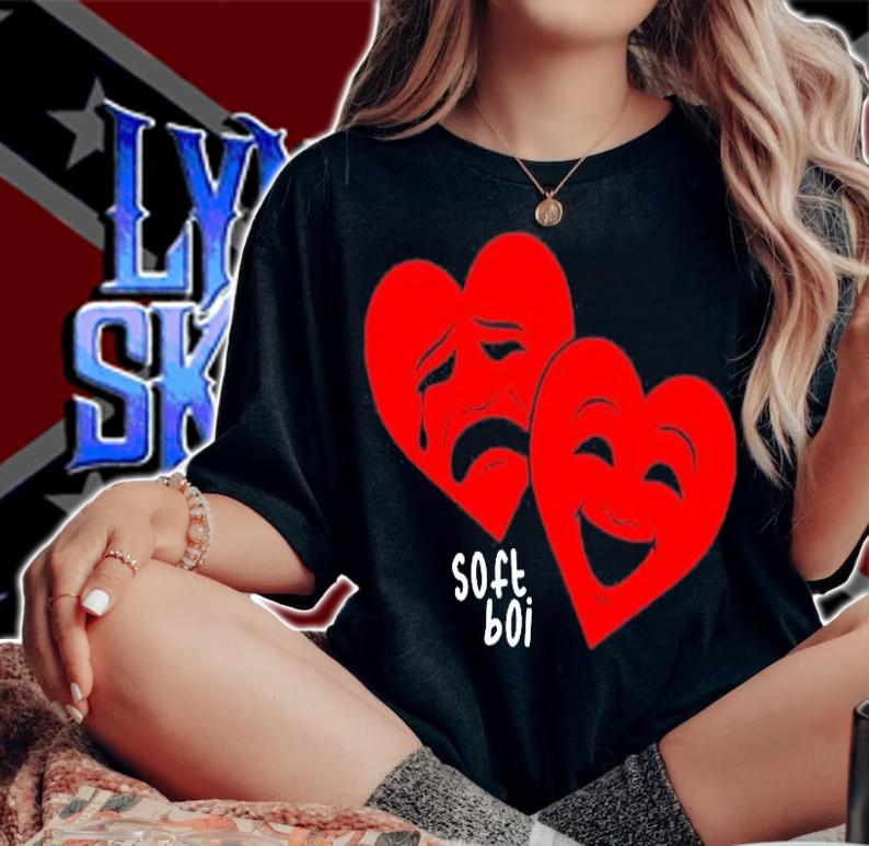 Soft Boi Drama Hearts Funny T-Shirt t-shirt