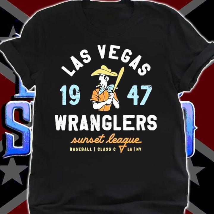 Las Vegas Wranglers 1947 Sunset League Baseball Shirt t-shirt