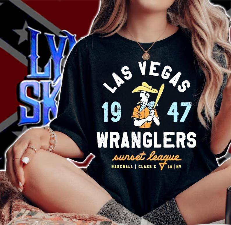 Las Vegas Wranglers 1947 Sunset League Baseball Shirt t-shirt