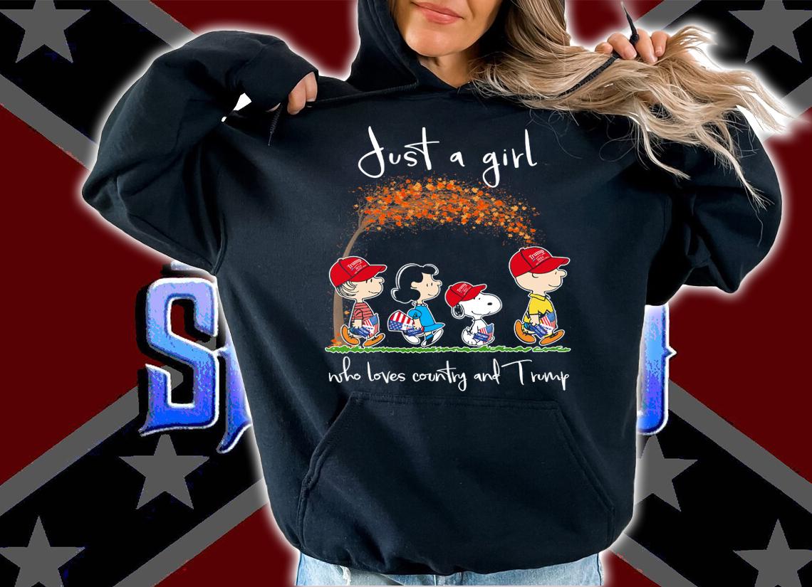 Peanuts Snoopy Just A Girl Who Loves Country And Trump t-shirt