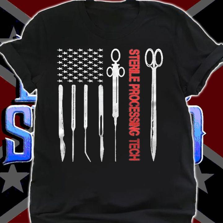 Sterile Processing Technician Tech Week American Flag Shirt t-shirt shirt