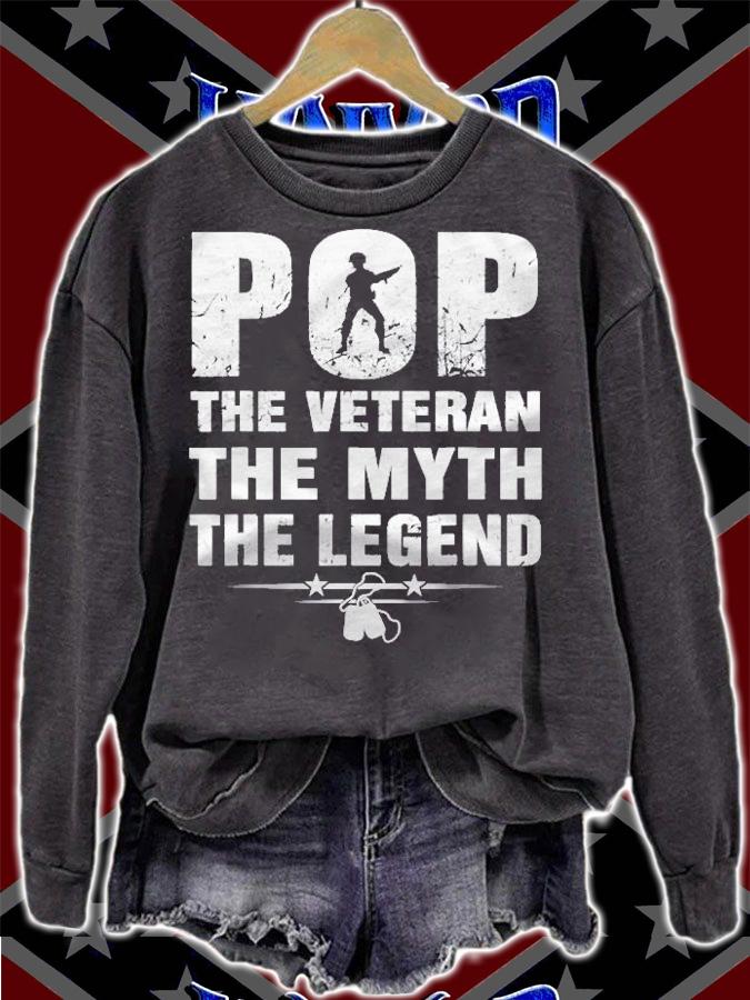 Veteran 365 Vintage Pop Veteran The Legend Tee Fathers Day Shirt t-shirt