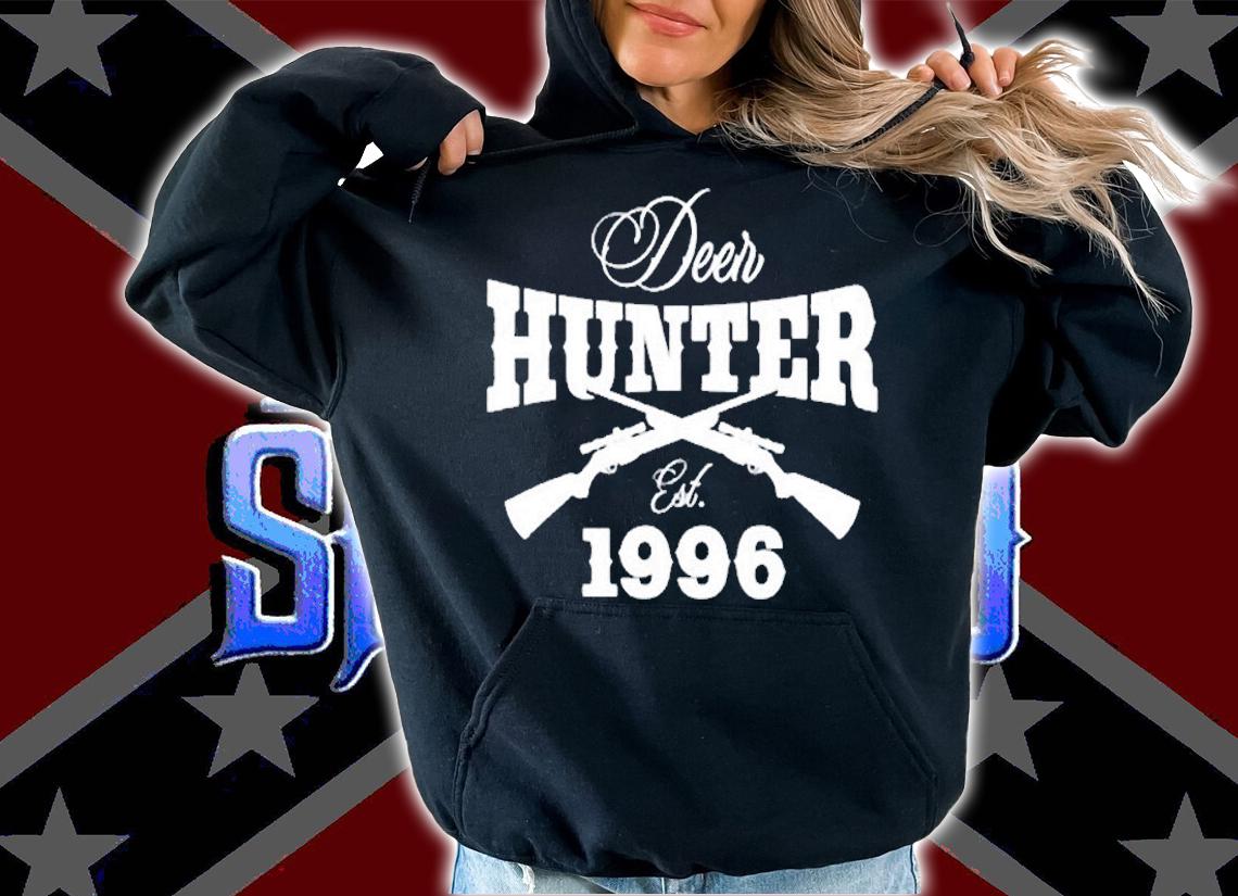 Gift For 26 Years Old Deer Hunter Hunting 1996 26Th Birthday T-Shirt t-shirt hoodie
