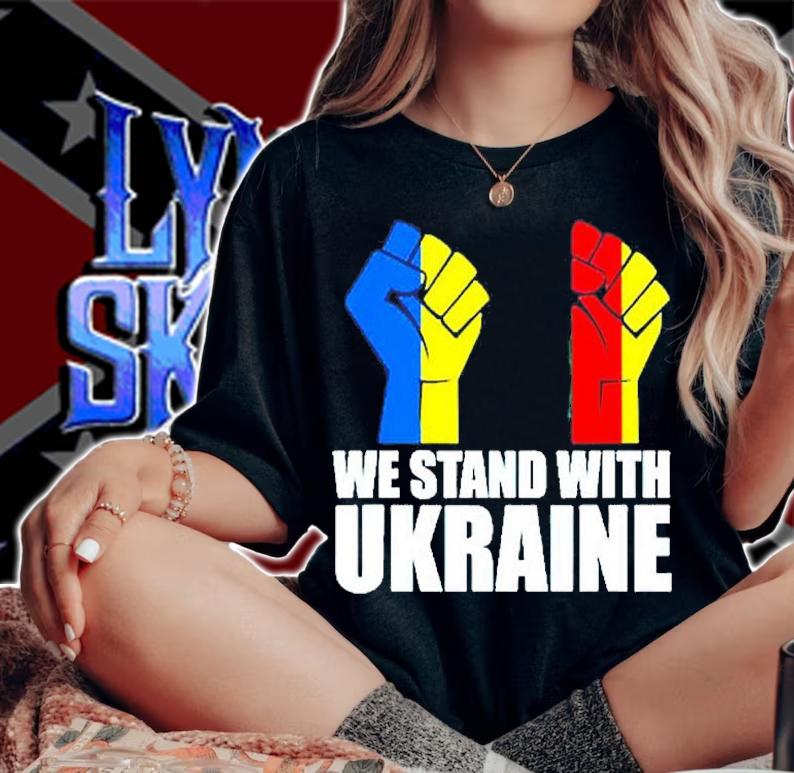 Puck Futin Stand With Ukraine Ukrainian Lover Support T-Shirt t-shirt woman shirt