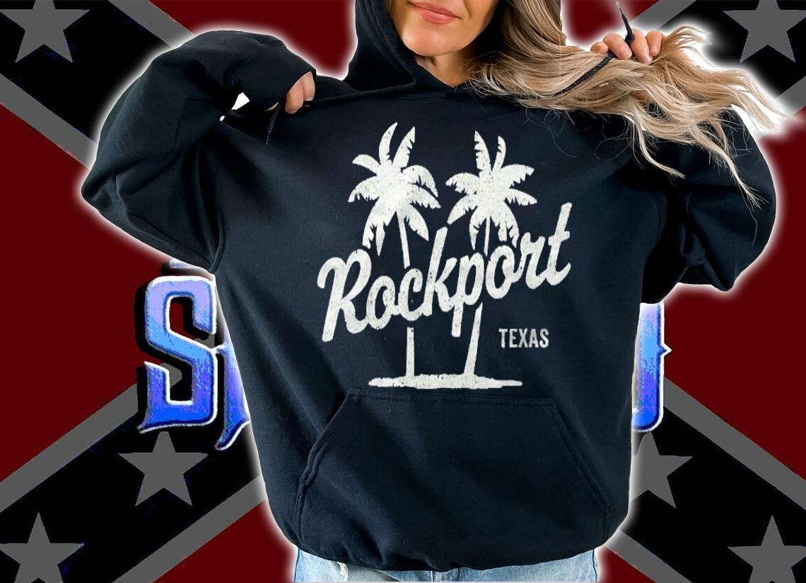 Rockport Texas Vintage 70S Palm Trees Graphic Shirt t-shirt hoodie