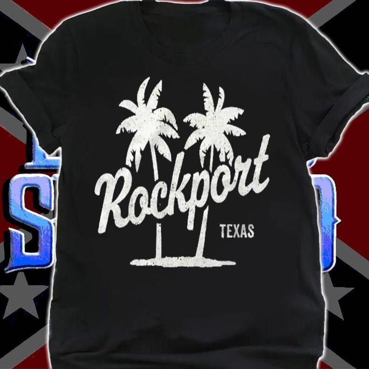 Rockport Texas Vintage 70S Palm Trees Graphic Shirt t-shirt shirt